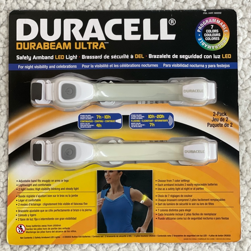Running safety arm band